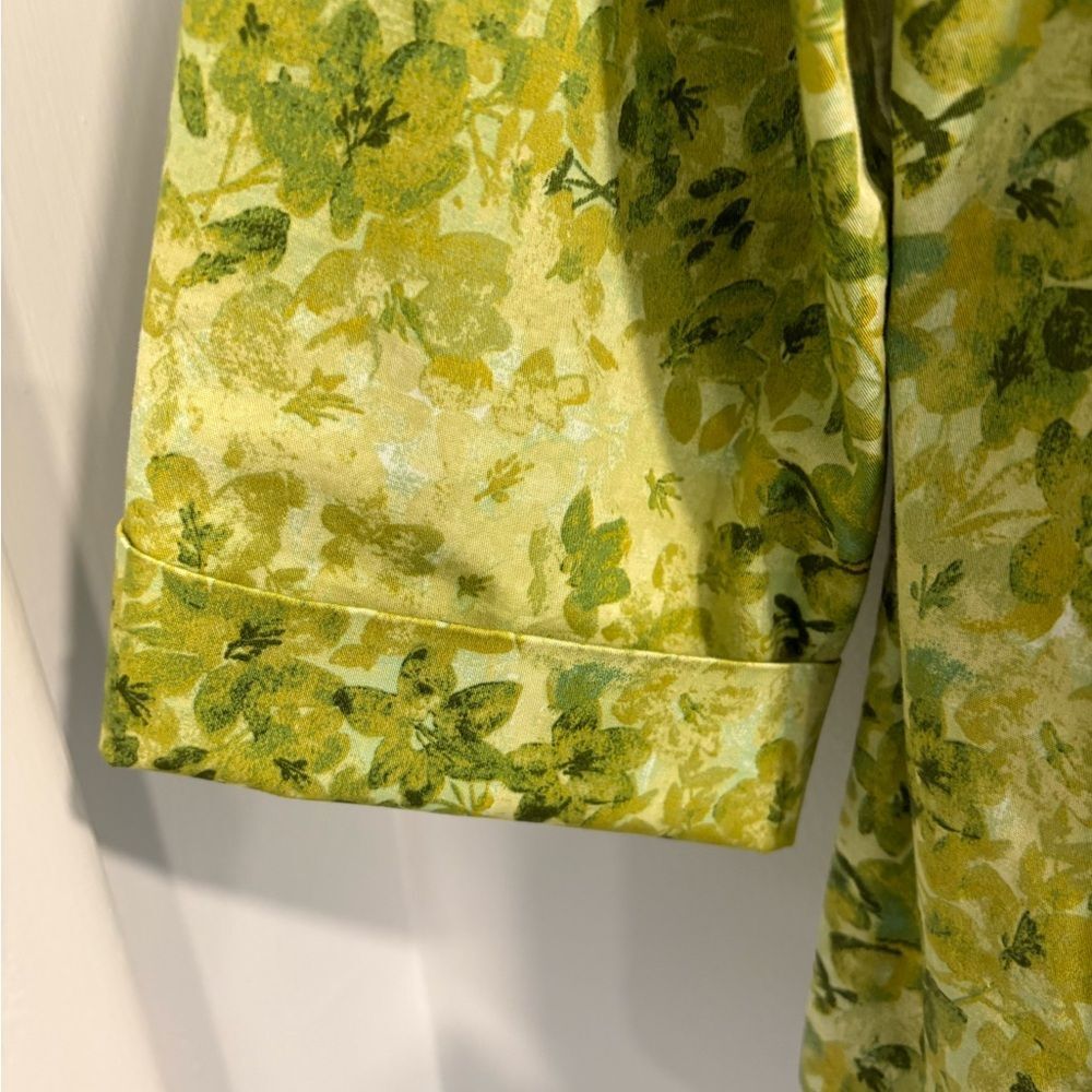 Coldwater Creek Floral Multi Green Jacket - Picture 7 of 14